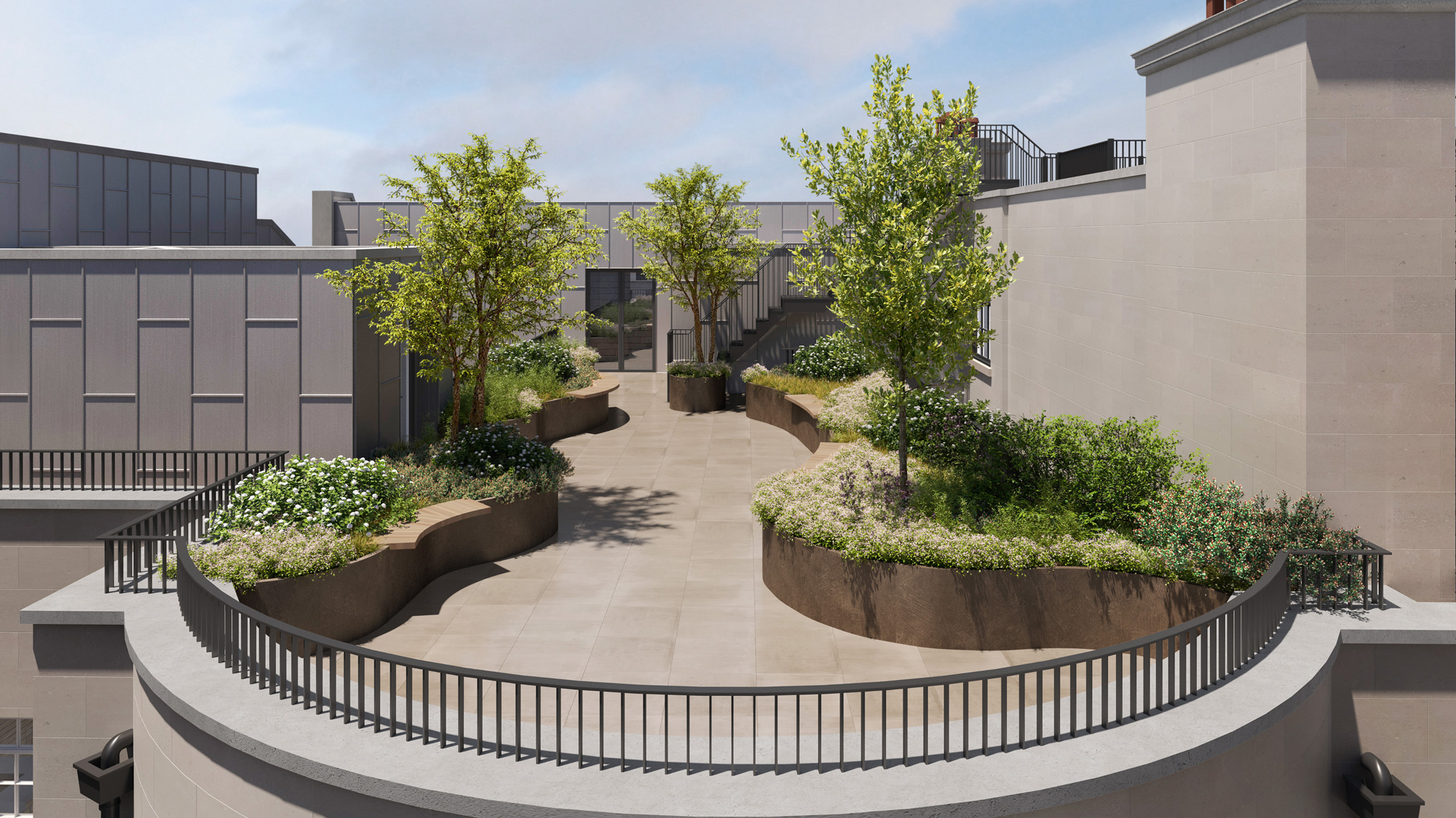 Fifth Floor Roof Terrace planting